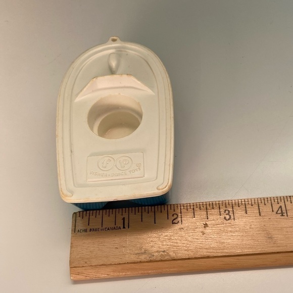 VINTAGE fisher price little people small dinghy boat blue & white plastic - Picture 7 of 10